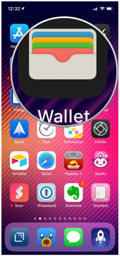 add wallet to home screen.